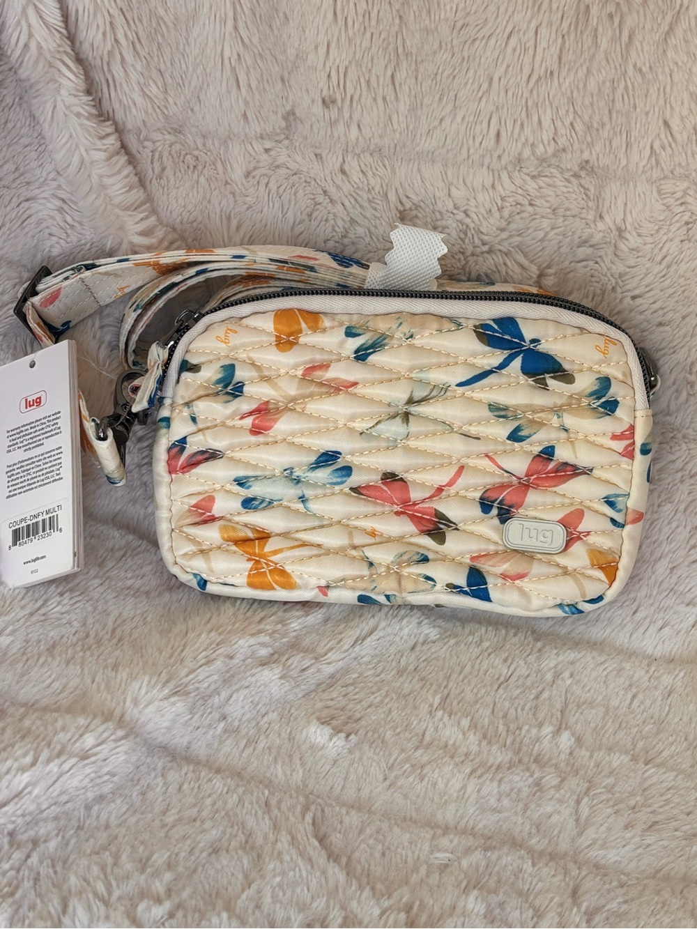 NWT Lug Coupe Crossbody Convertible Bag, Dragonfly Multi - Picture 1 of 4